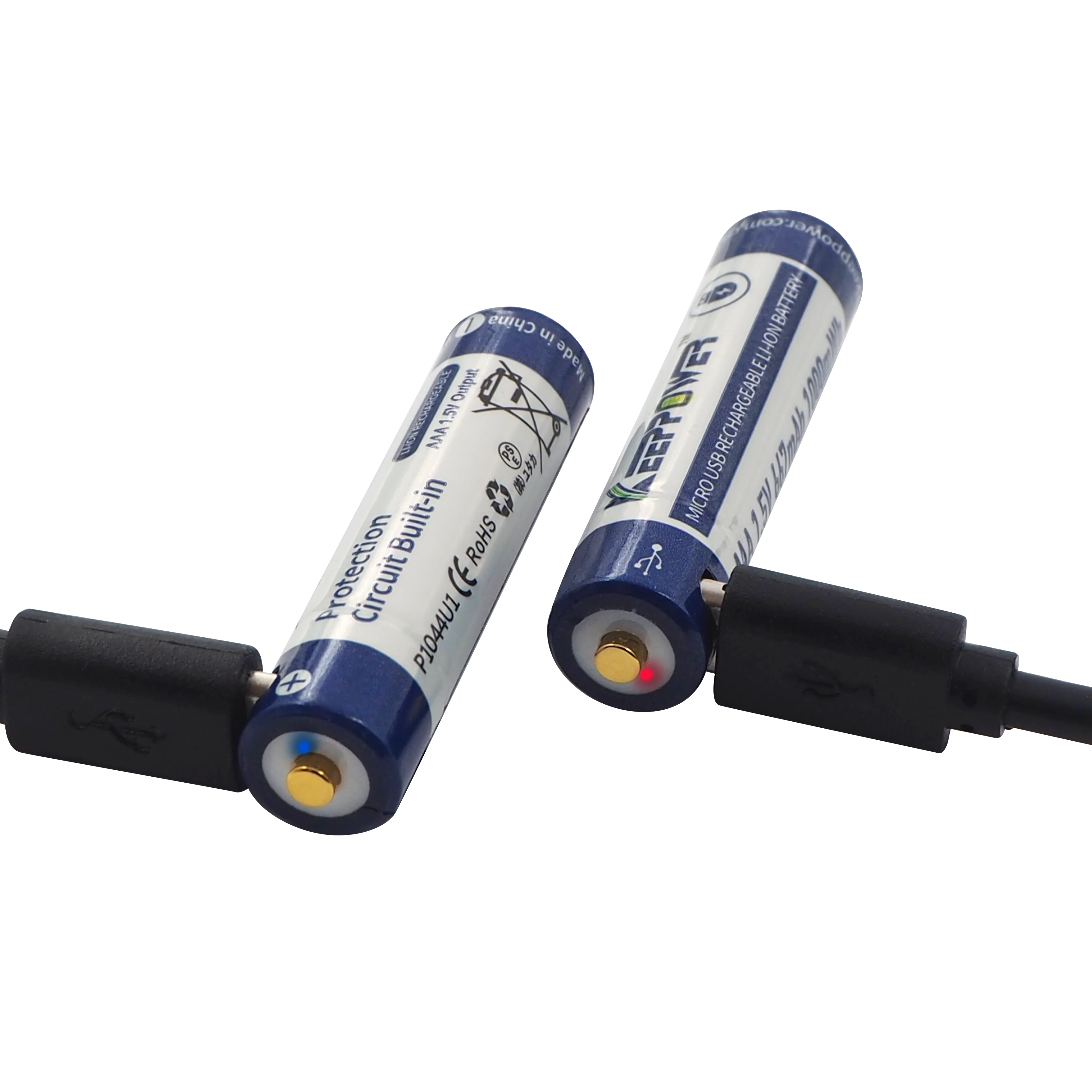 Keeppower P1044U1 AAA Micro USB 10440 1 5 в 667 мАч перезаряжаемая литий-ионная батарея