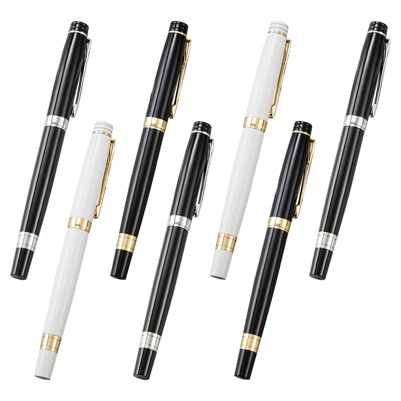 Factory customized high-end luxury metal multi-color metal rollerball pen black promotional gift pen
