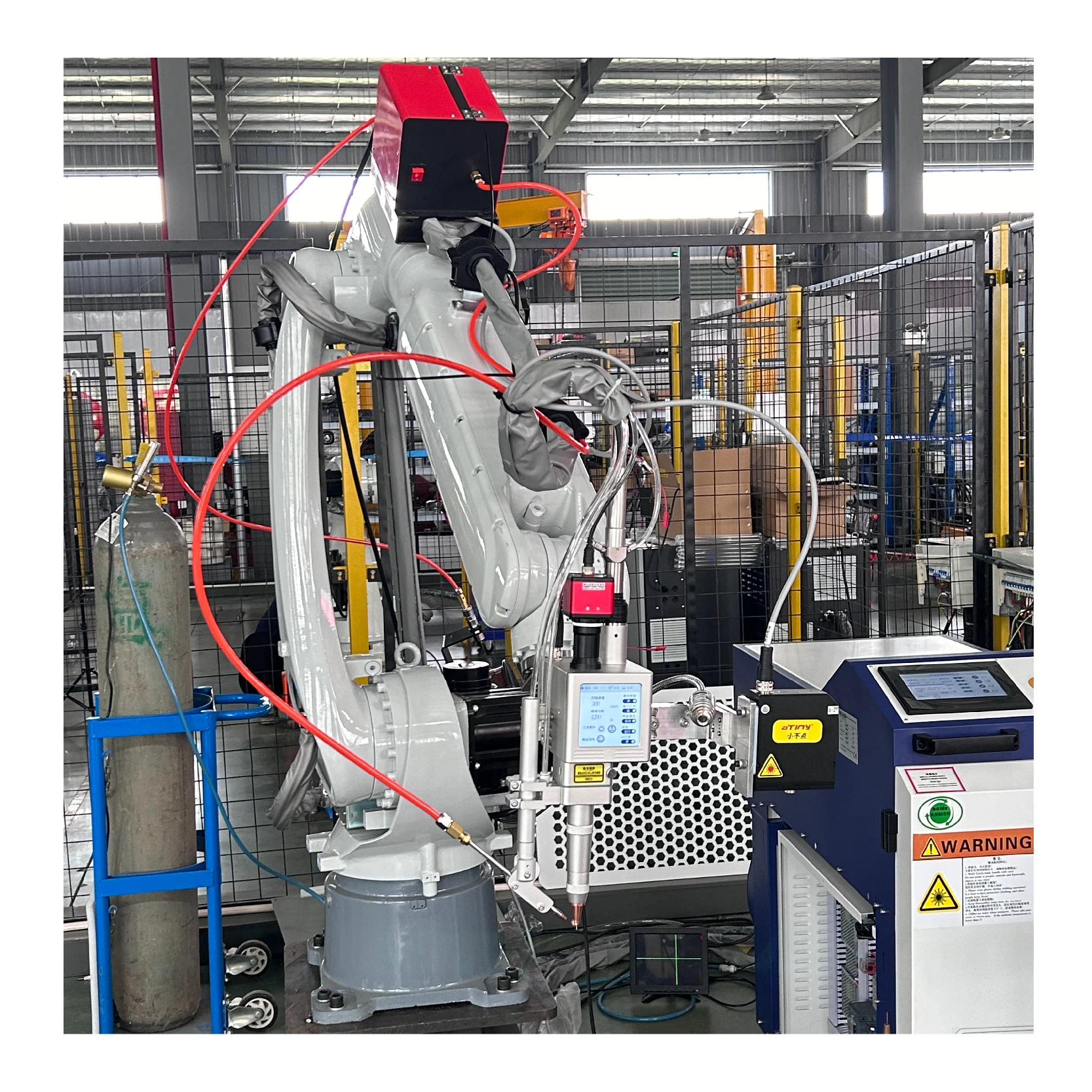 Factory standard welding robot fiber laser robot welding head robot arm for iron welding
