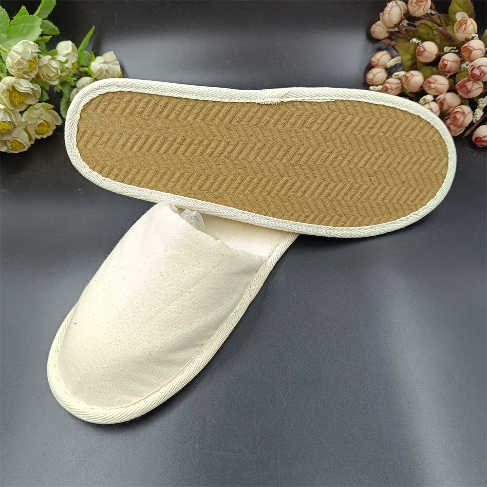 Disposable  Slippers Embroidery Eco-Friendly Indoor Washable Bathroom Room Hotel Slippers Wholesale SPA Slippers