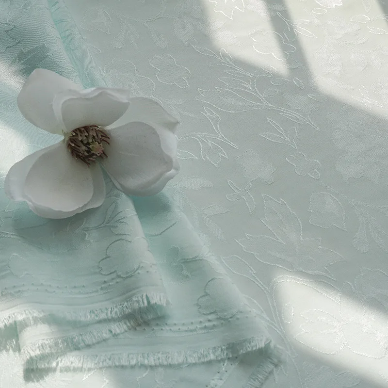 Jacquard sand washed rayon fabric Used for classic dress