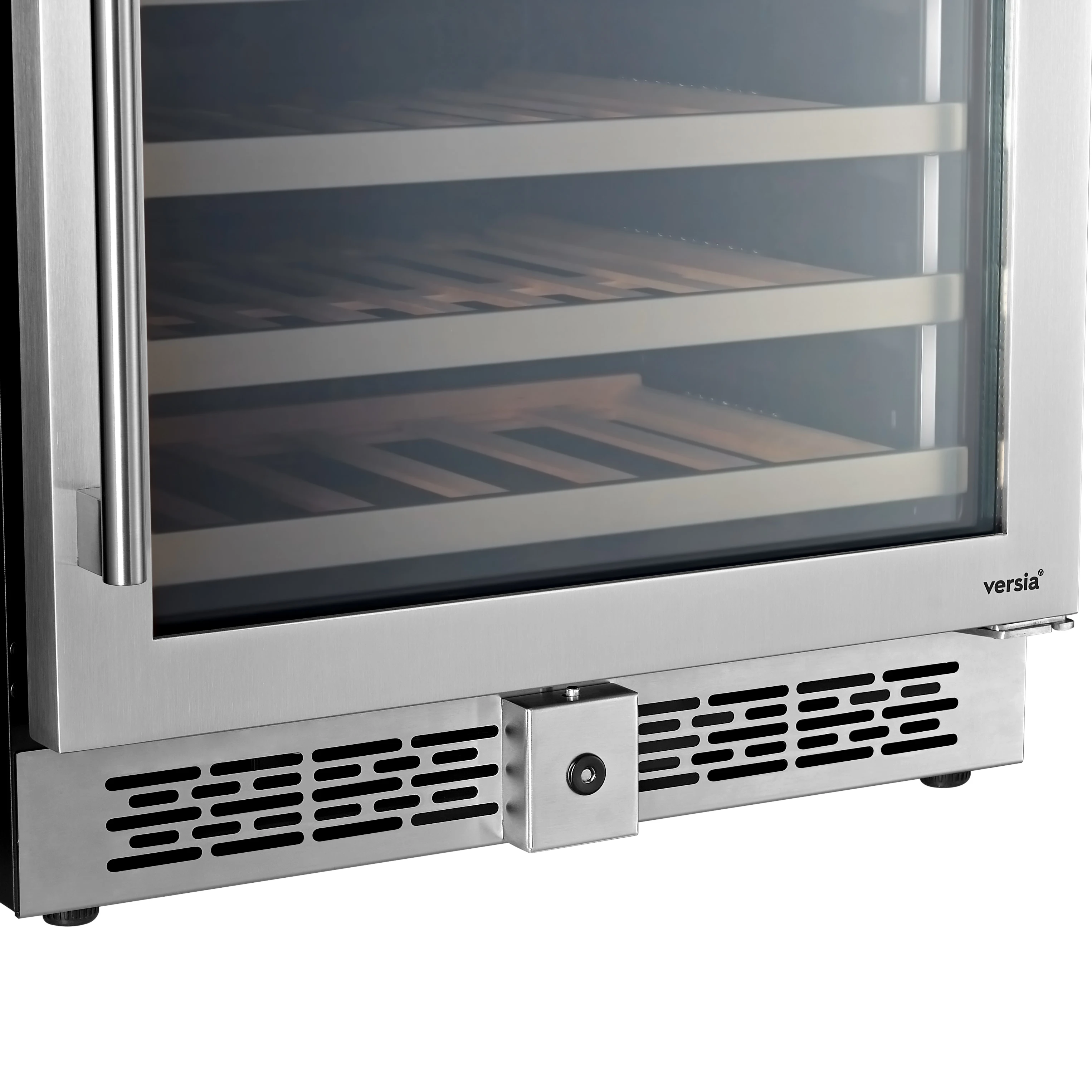 NUELEAD Stainless Steel Wine Dispenser Home Dual Zone Build In Wine Cooler Watta Of Under Counter Refrigerator