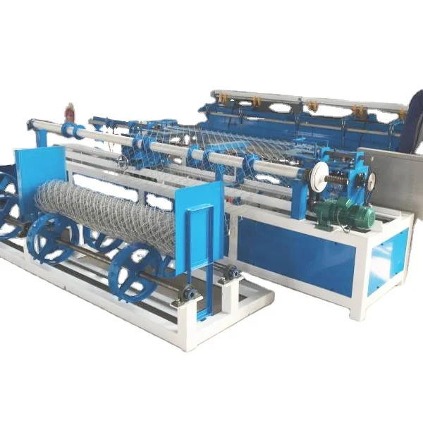 Single rod for double wires automatic chain link fence machine