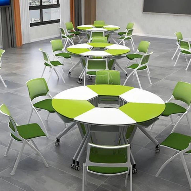 Office Furniture Conference Meeting Room Table I Shaped Desk Adult School Modular Adjustable Height Foldable Training Table