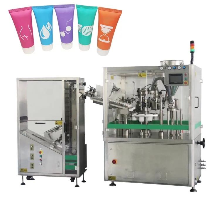 automatic plastic tube filling and sealing machine for toothpaste and hand cream