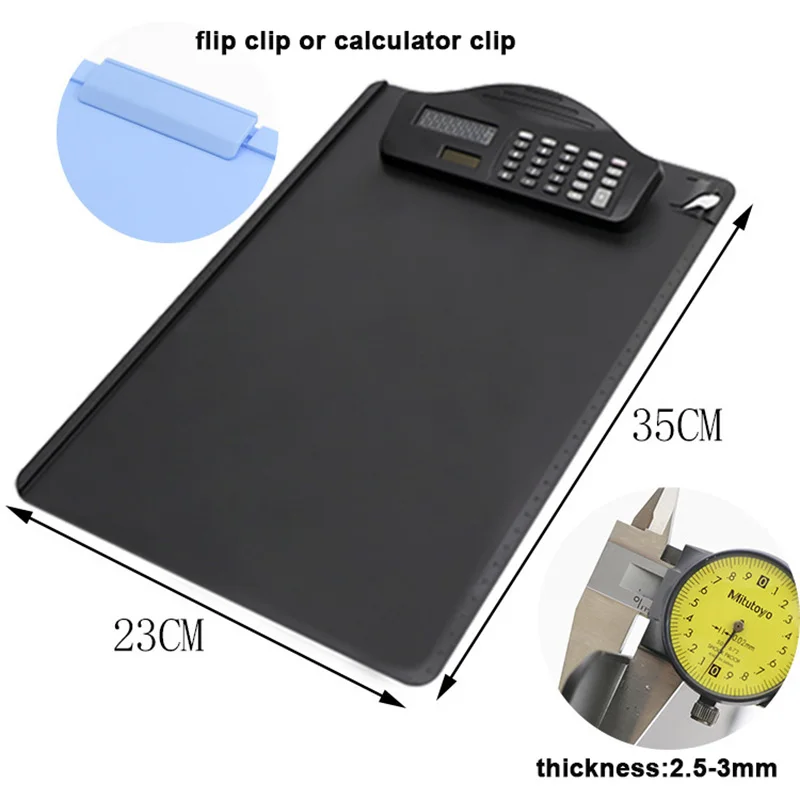 Writing Pad A4 A5 File Document Clip Board Multifunctional Plastic Clipboards With Calculator