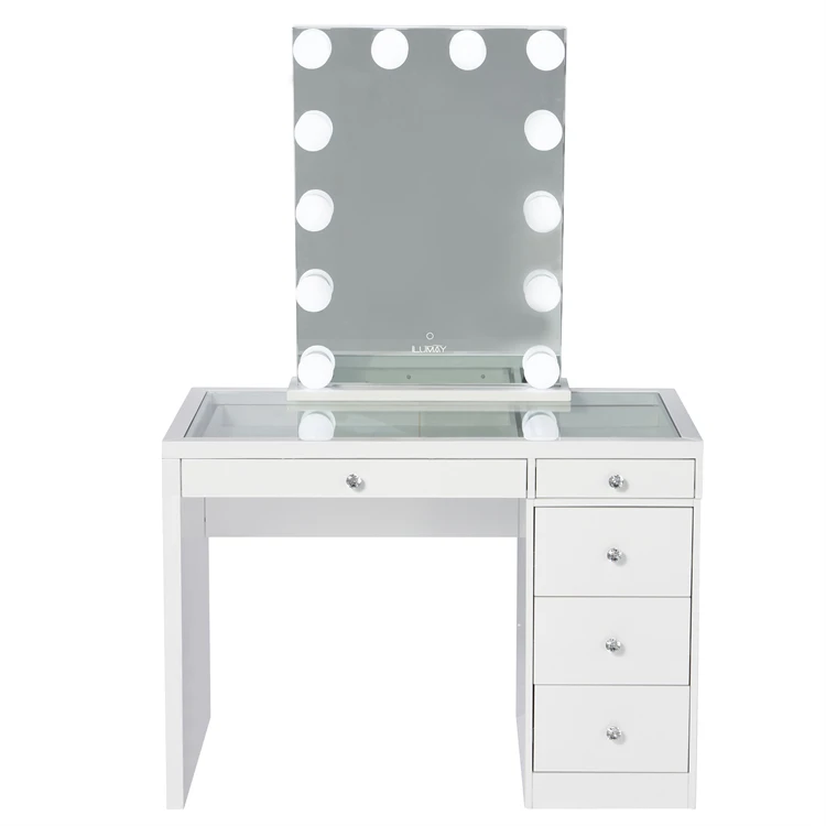 Makeup Vanity Dressing Table Dresser Desk with Large Drawer for Bedroom