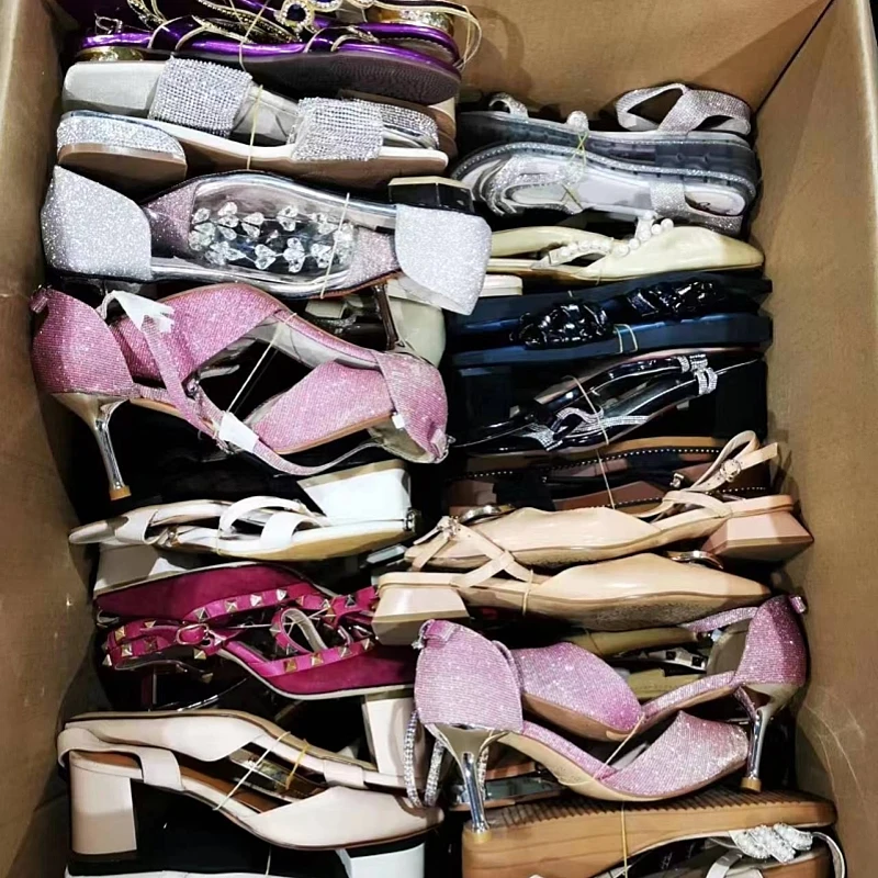 Wholesale Quality Products Low Price Cheap Used Shoes Mixed Ladies Women Sandals Second Hand Shoes for Universal