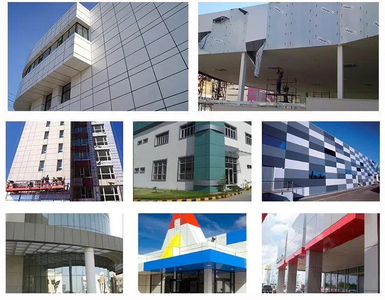 Alumetal 3mm/4mm/5mm alucobond PVDF ACP Facade Materials Aluminum Composite Panel