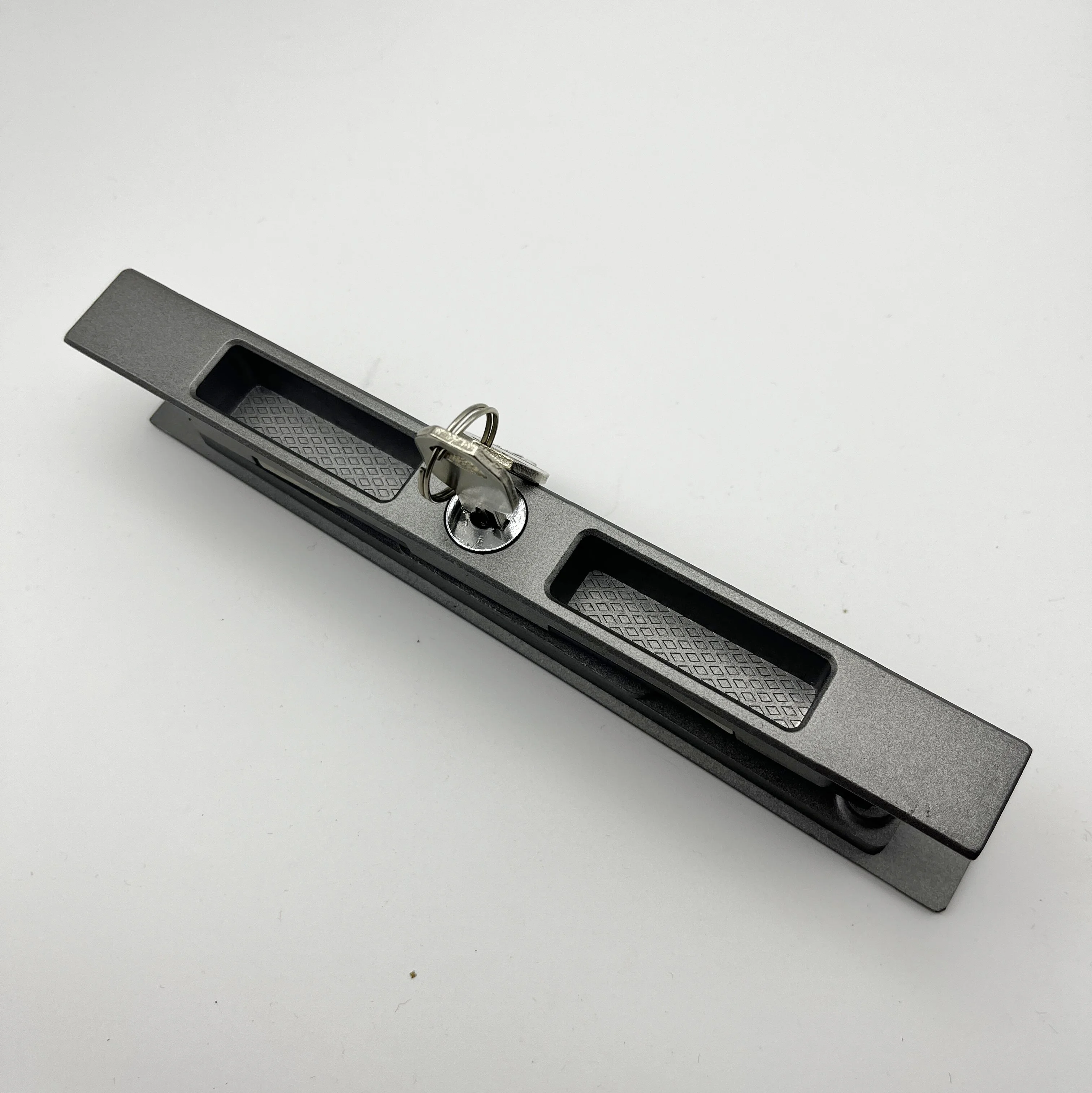 Factory custom aluminum zinc lock sliding door handle high quality sliding door lock handle with keys