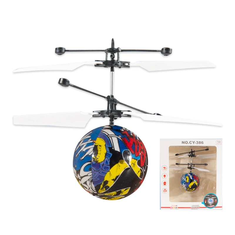 Лидер продаж на Amazon, индукционный летающий шар, игрушки со светодиодной подсветкой, вращающийся интерактивный шар для самолета, игрушка