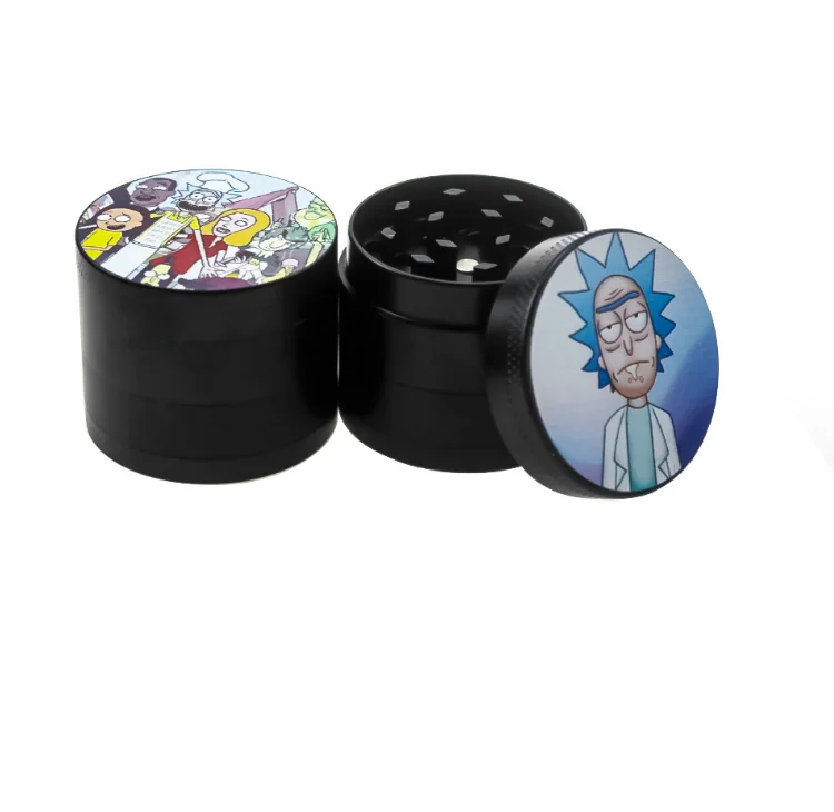 
Wholesale Funny Graphic 4 Layers Mini Portable Smoking Weed Tobacco Herb Grinder Cigarette Accessories 