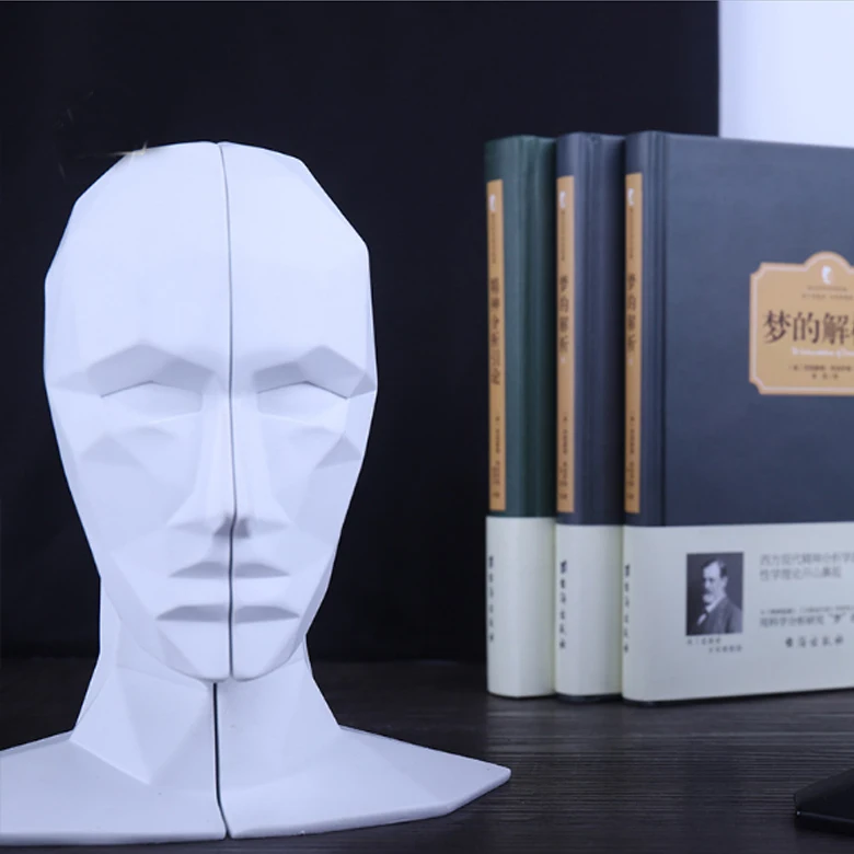  Креативные подставки для книг из смолы человеческая голова лицевая книжка книга файлов подставка украшения дома лучший
