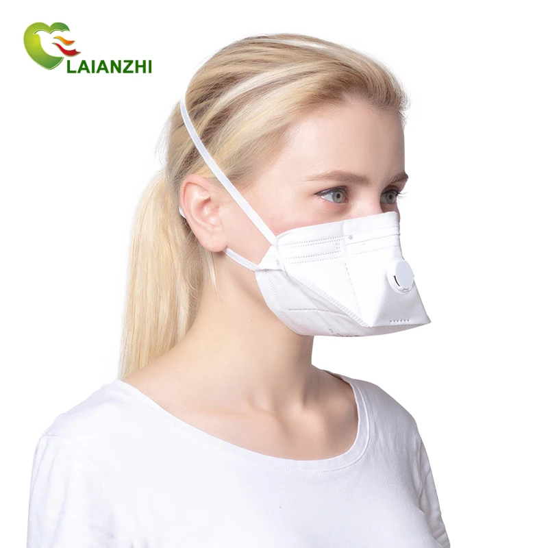LAIANZHI Brand FFP3 TP311 CE Certificate Duckbill Shaped Disposable Protective Mask With Valve headband  4 Ply Comfortable Fit