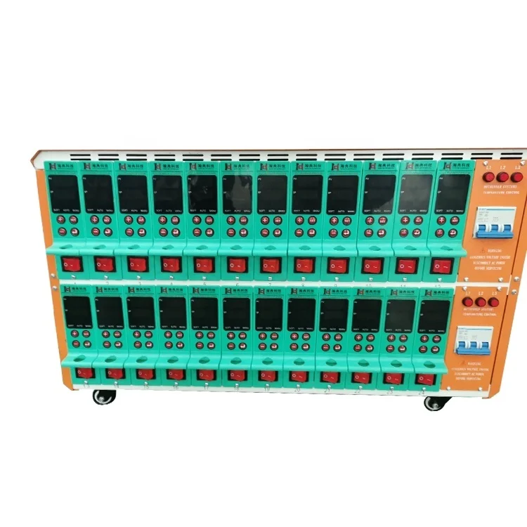 Accurate temperature controller with PID card for hot runner injection mold.