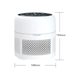 Air Cleaner with 3 Stage Filtration with True HEPA Filter, Allergen Remover, Dust Smoke Odor Home Air Purifier Portable