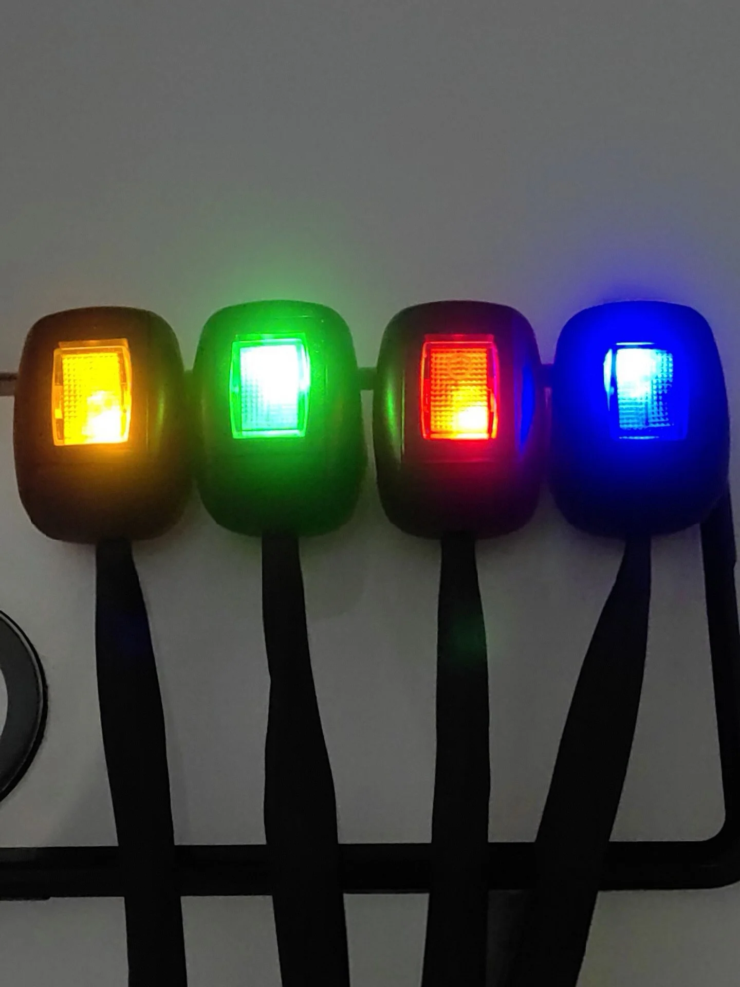 Paste Type Car Push Button Switch with LED Light ON/Off DIY Car Switch  Rocker Switch with Cable