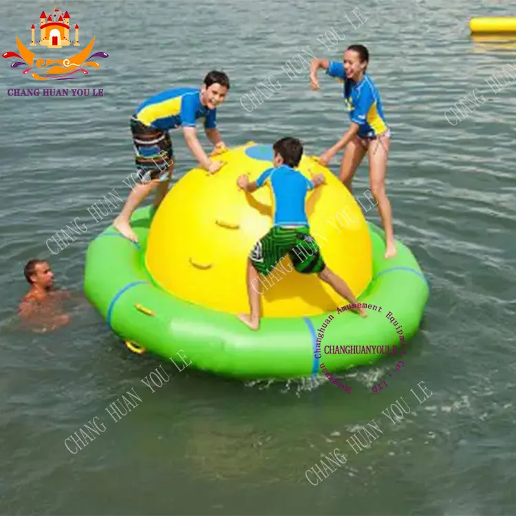 Factory Custom Inflatable Water Park Equipment Gyro Rotate Water Gyroscope