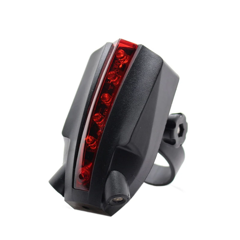 Cycling Cycle Bike Bicycle Laser LOGO Projection 5 LED Rear Tail Light Safe Lamp Laser logo Projector Safety rear light