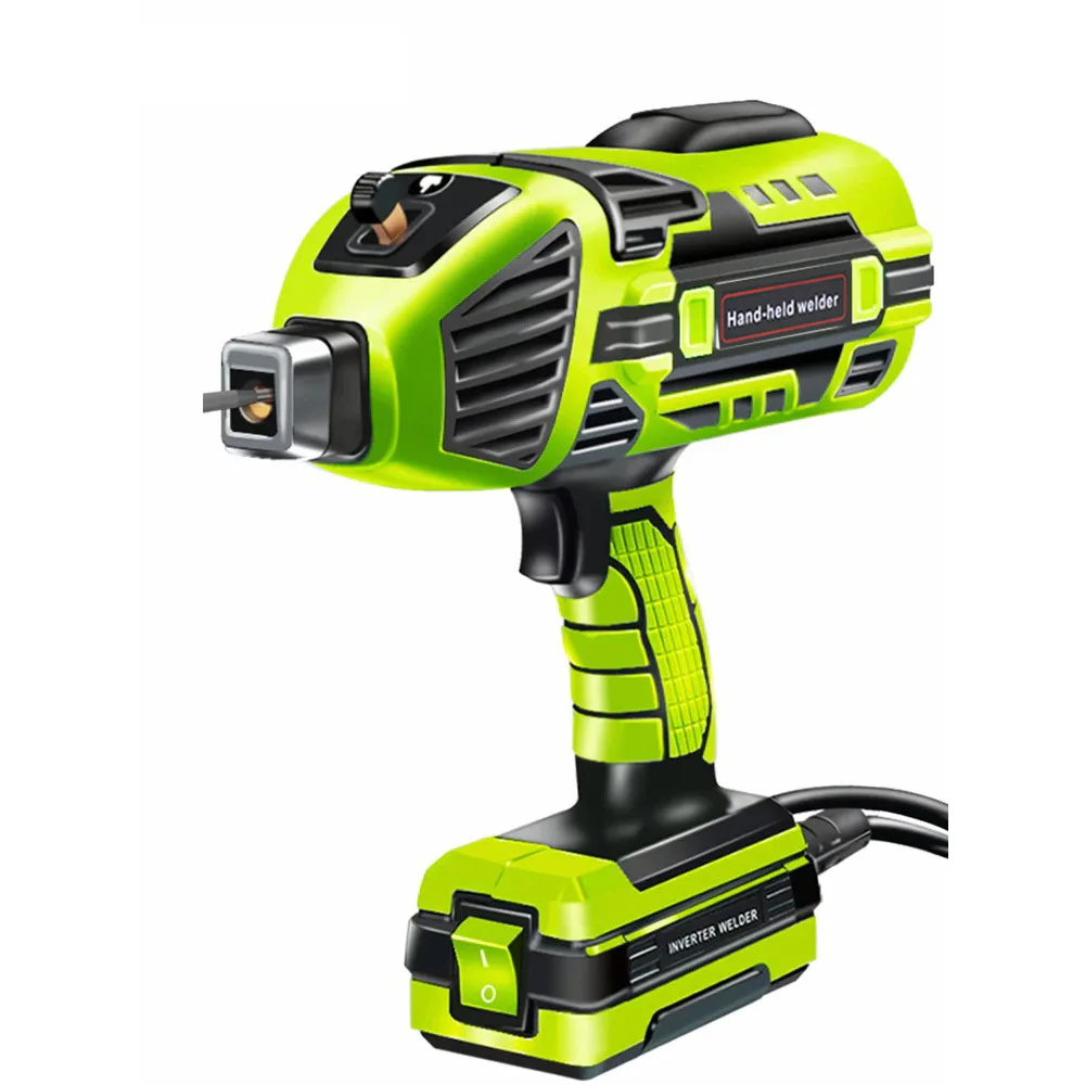 green small portable electric welder grey household 110v min welding machine