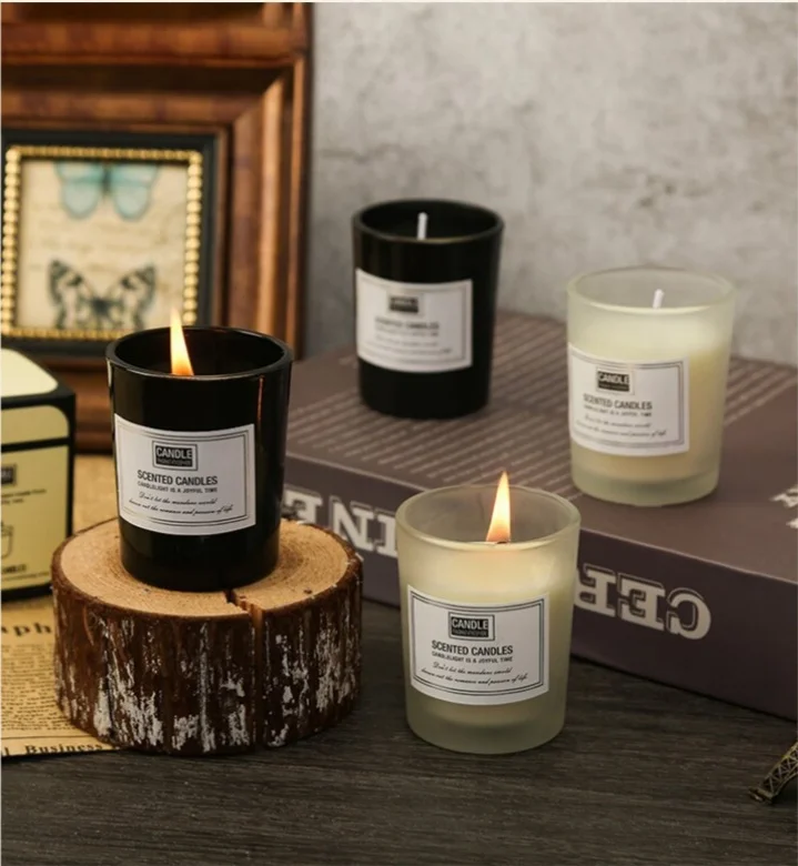 Votive Candles Clear Glass Filled Unscented Soy Wax Candle for Home Spa Weddings Birthday Holidays Party and DIY