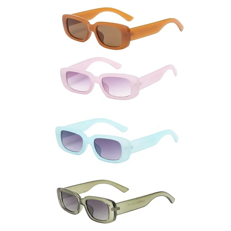 y2k Vintage sunglass Gradient Narrow frame Rectangular small size sunglasses Unisex Custom logo Sun Glasses Sunglasses 2022men