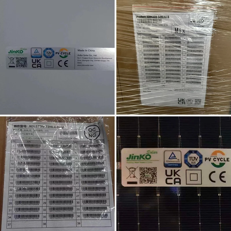 Солнечные 575 Jinko 580 Вт 585 590 595 600 двухфазный модуль солнечные панели с двойным стеклом
