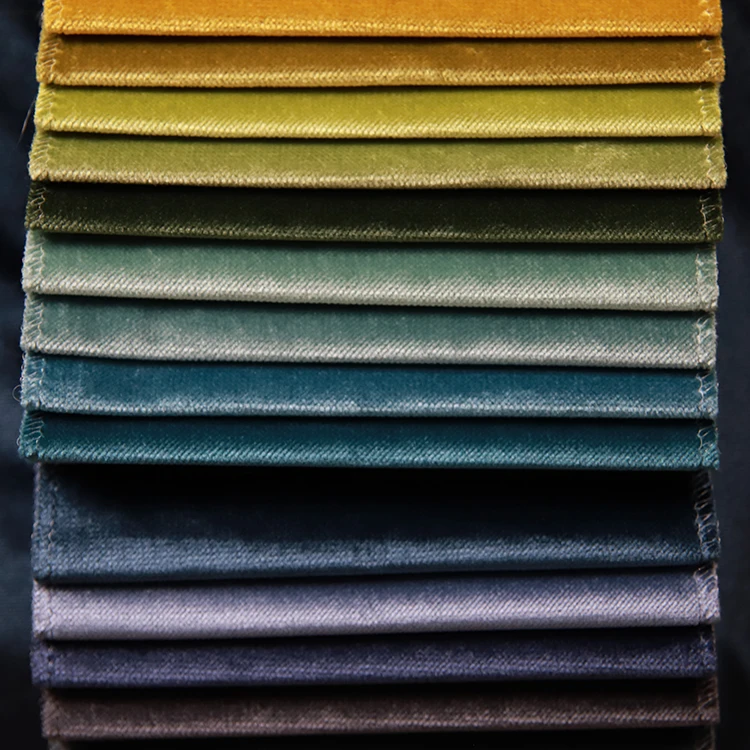 JES Fabric High Quality Cheap Curtain 100% Polyester Twill Imitation Cut Velvet Bedding Upholstery Mattress Garment Sofa