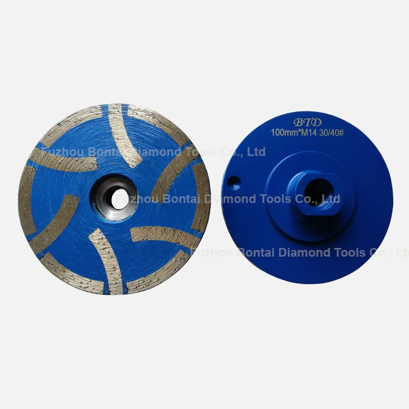 Bontai 4 inch resin filled cup wheel for granite marble ceramic