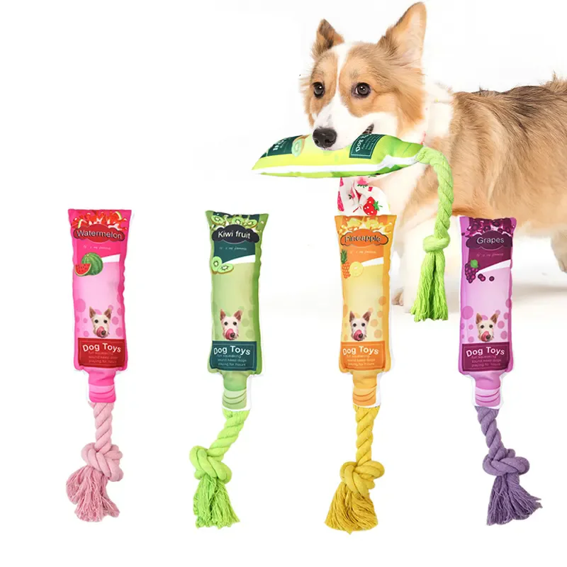 Oxford Cloth Jam squeaky luxury design chewing squeaky plush dog toys pet accessories
