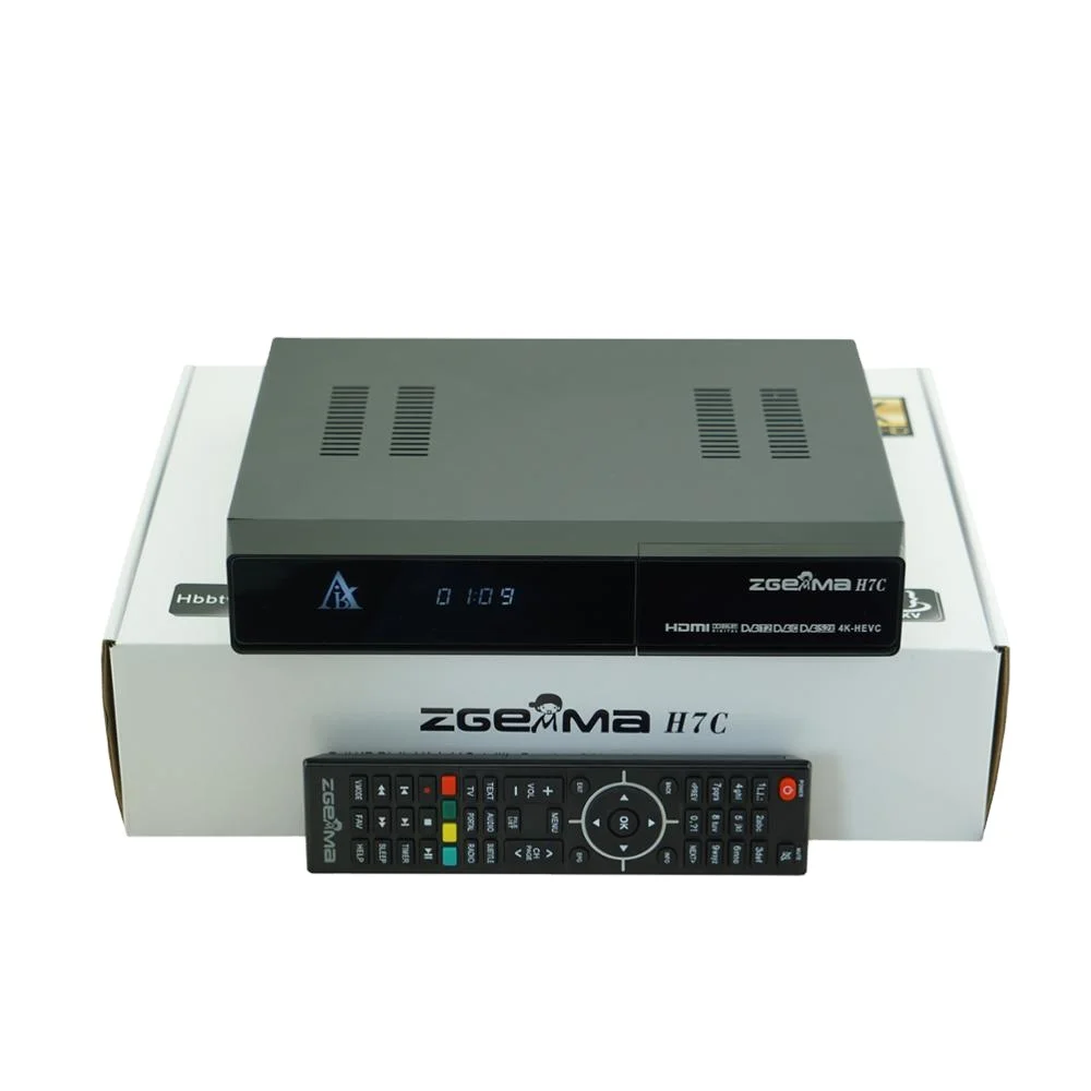 4k satellite tv receiver dvb s2x/s2 + twin dvb t2 / c zgemma h7c with CA&CI