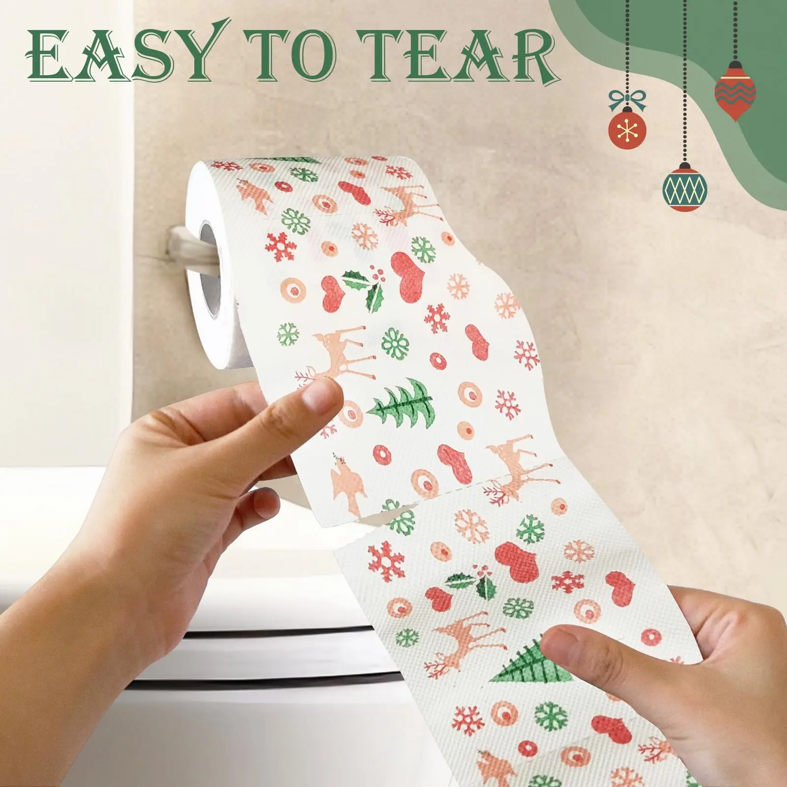 Manufacturer Direct Great Price Christmas Custom Design Printed Toilet Paper Rolls Paper Towel