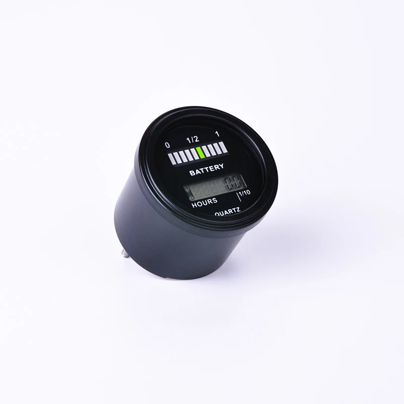 Runleader LCD Battery Indicator Digital Volt Meter Hour Meter For Motorcycle Motocross Scooter Electric Bike Trailer