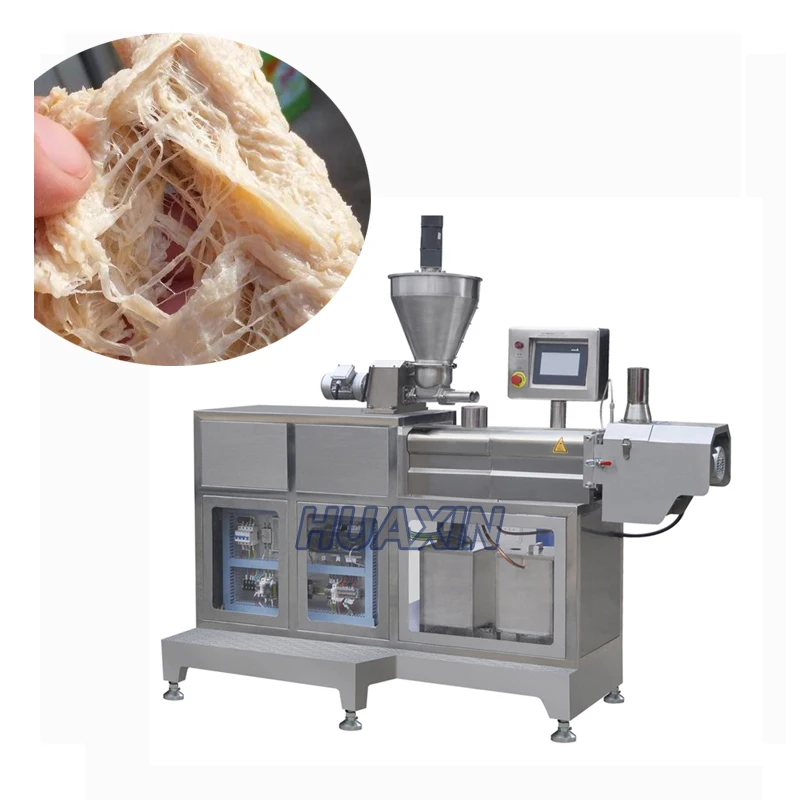 Dry Vegan Meat Extrusion Machine/wet Tvp Tsp Pea Protein Plant Based Machinery/impossible Food.beyound Meat Production Line