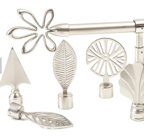 Factory Direct Curtain Accessories Pole Finials Arrow Curtain Rod Finials Aluminium Curtain Rod Set