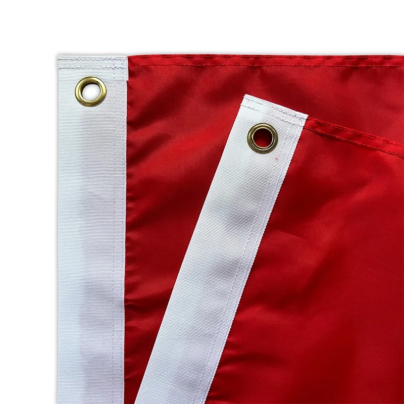 2024 New High Quality Custom Hanging Turkiye Embroidered Custom Wall Flag With Wall Flag For Advertising