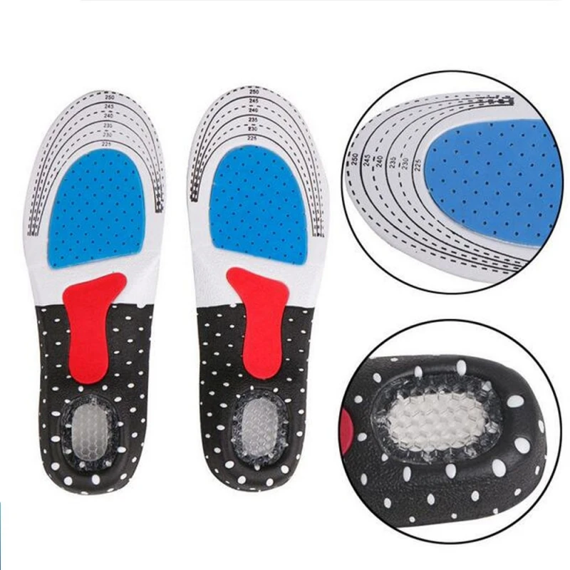 
Amazon Hot Sale High Elastic Orthotic Flat Foot Insoles Silicone EVA Pad Arch Insole 