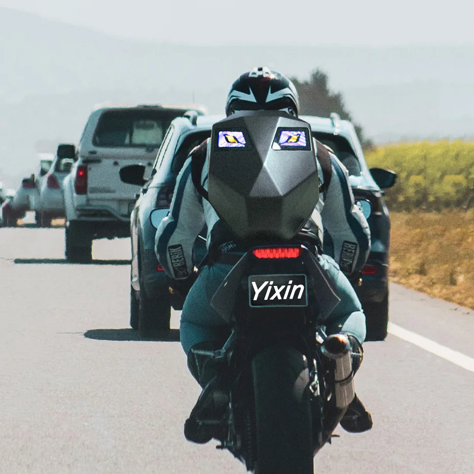 LED Backpack lron Man LED EYES BACK PACK NEW LUXURY BLUE-TOOTH LED BIKER Backpack GIFT FOR TEENS