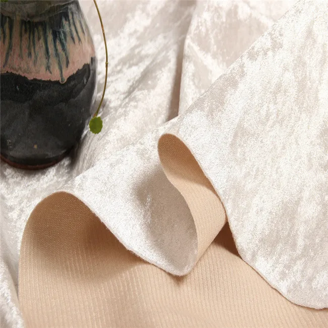 Custom upholstery ice velvet furniture textile superior quality crushed velvet fabric for sofa