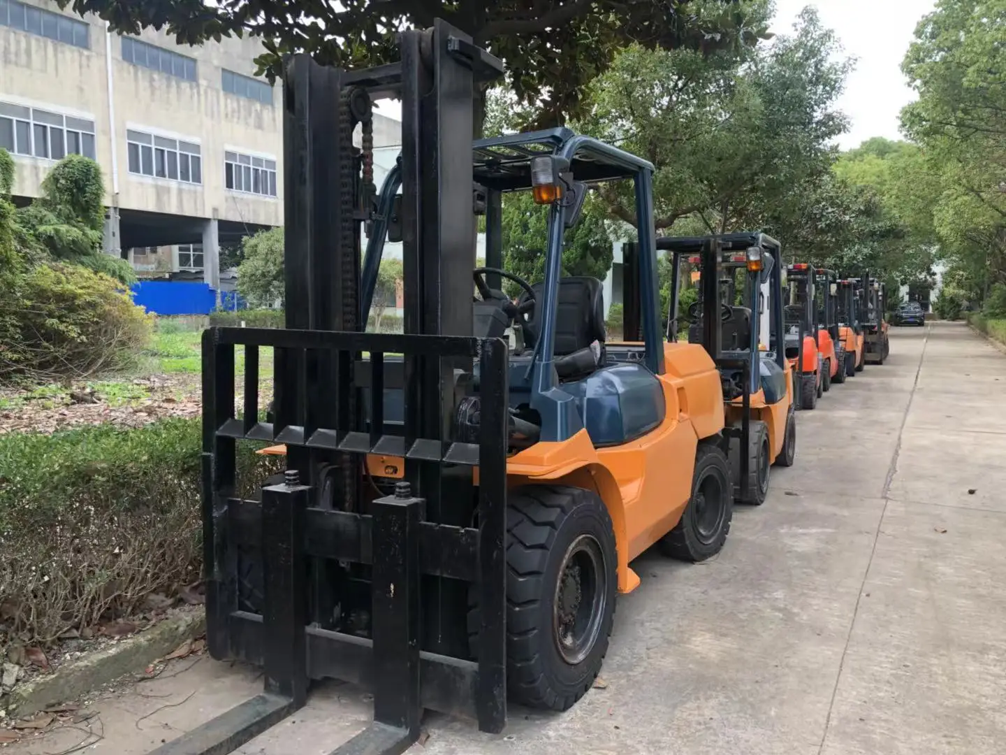Japanese TOYOTA 5 ton 7FD50 used secondhand diesel forklift high quality cheap price