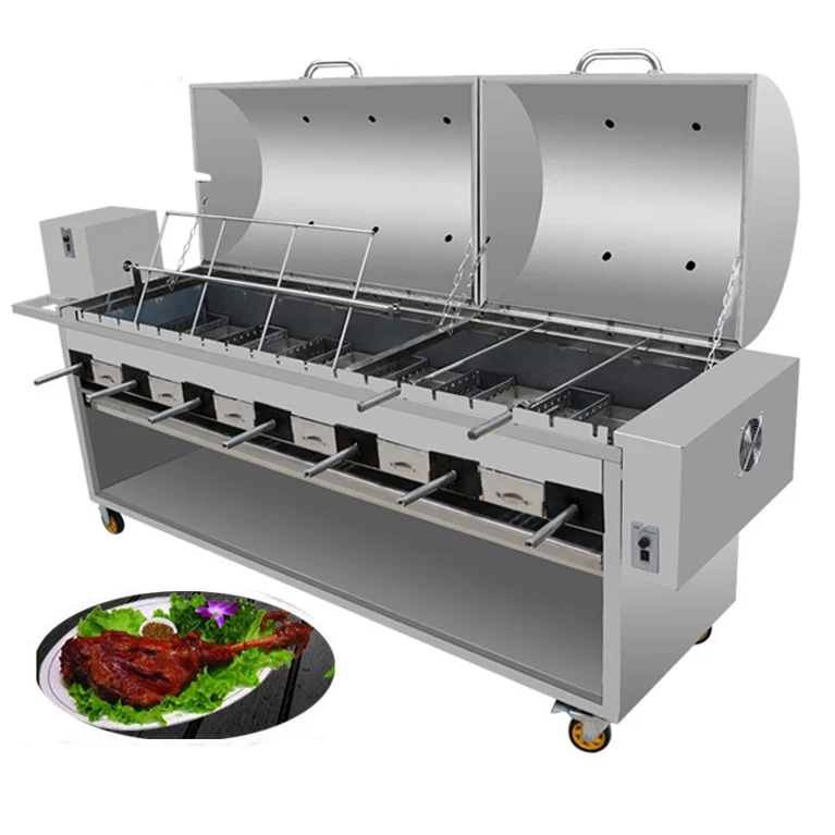 Chicken BBQ grill charcoal outdoor rotisserie Brazilian BBQ grill