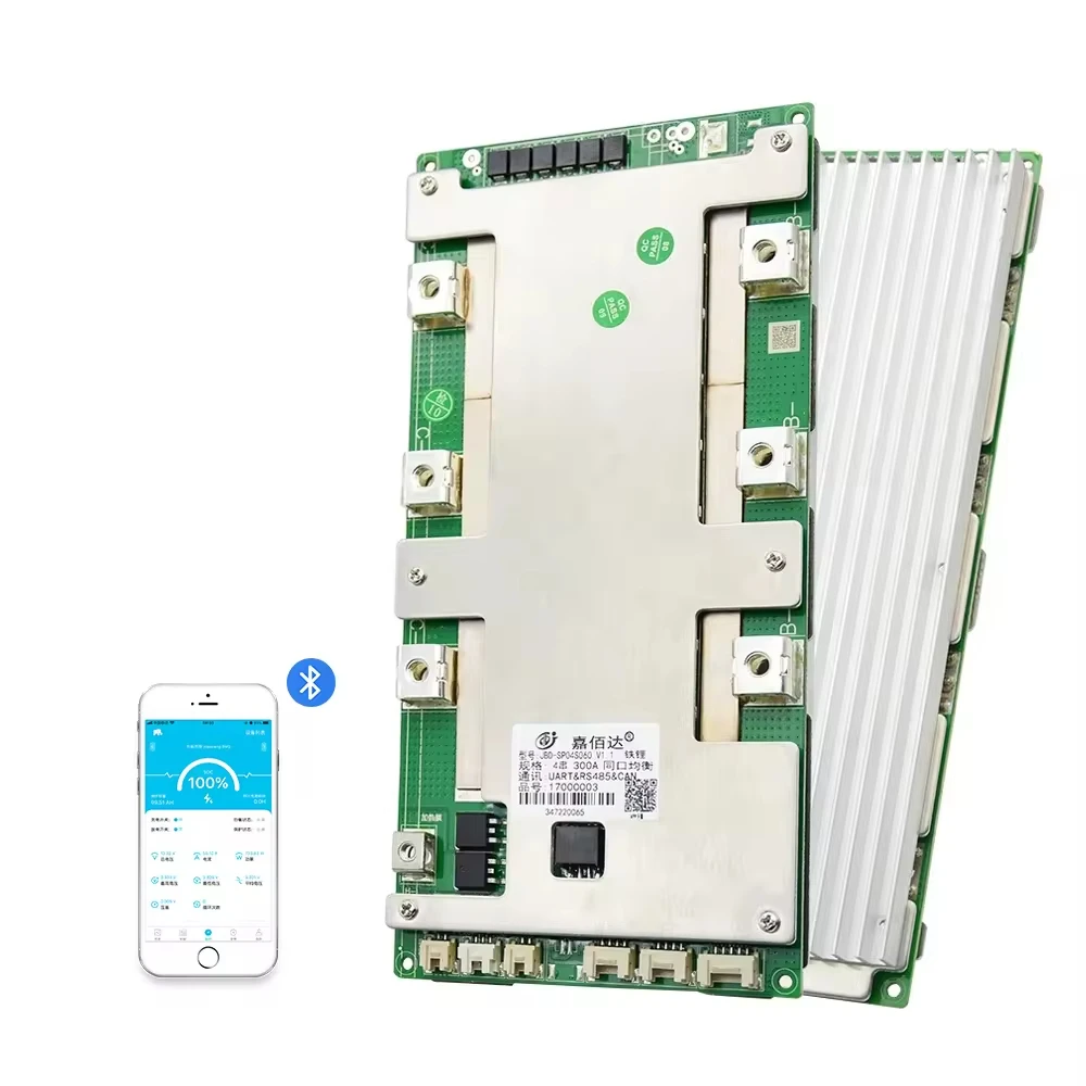 JBD высокий ток 250A 300A BMS 3S 4S 12 В LiFePO4 Li-Ion Smart BMS для пусковой мощности LFP BMS с RS485 UART Canbus Отопление