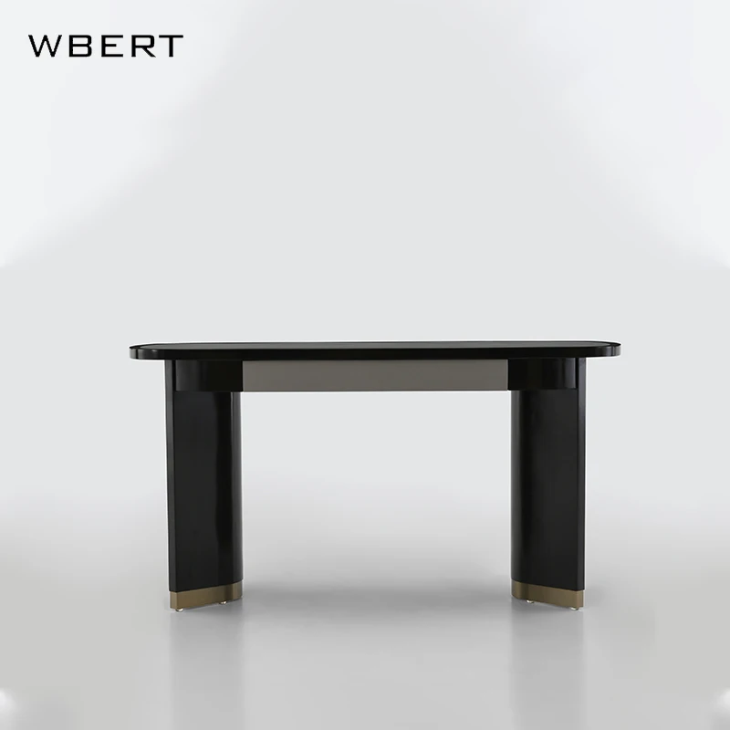 WBERT Italian Light Luxury Office Desk, Hotel Conference Table, Villa High-end Desk, Writing Table, Modern Executive Desk