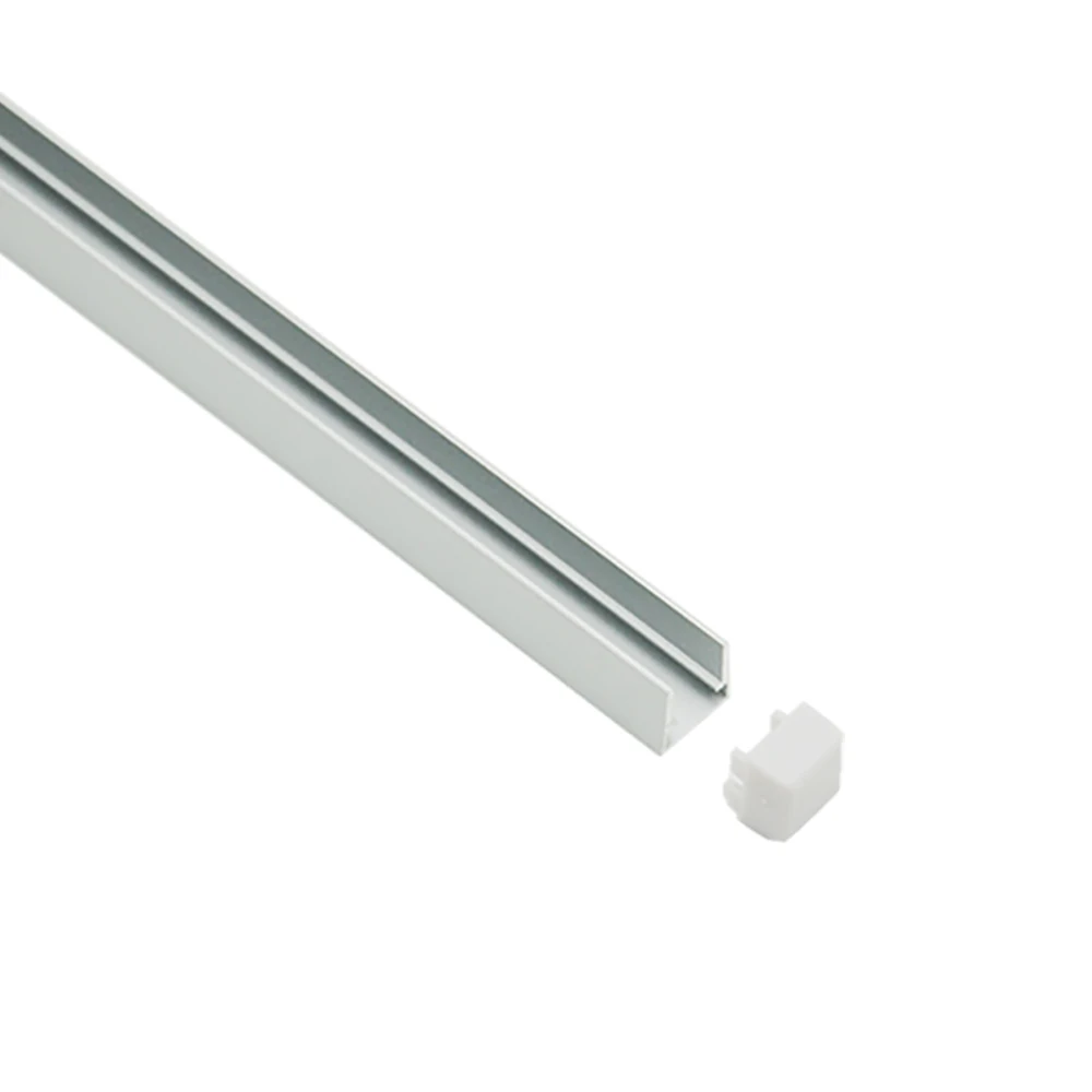 W12 x H12 mm Quality aluminum profile led lighting for inserting tempered glass