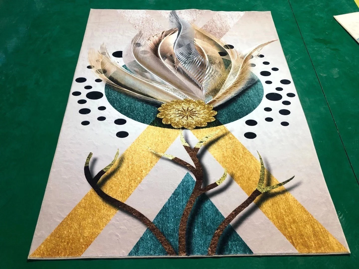 
Whole Sale Chinese Designs Short Pile Cashmere Printed Carpets And Rugs 