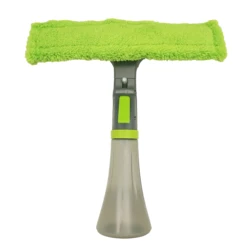 Double Sided Microfiber Wiper Glass Cleaning Squeegee, Spraying Window Brush