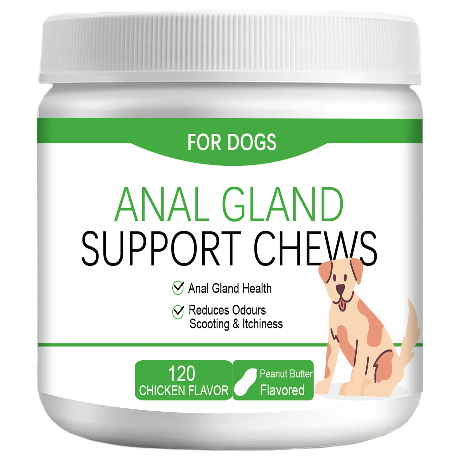 Премиум Индивидуальный уход за пищеварением, добавка для здоровья анальных желез для собак с усиленной поддержкой кишечника