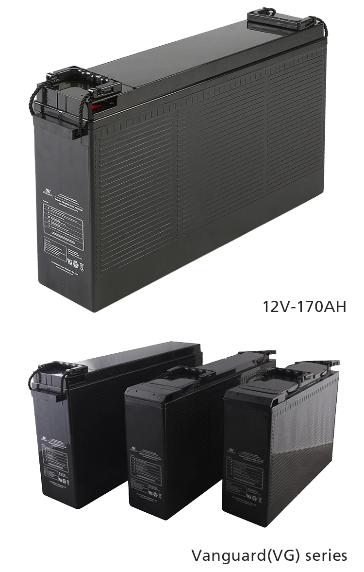 Sunstone Factory Price Front Terminal Battery AGM 12V 170AH For UPS Power Backup UL Approved Maintenance Free Storage Battery
