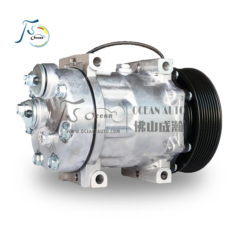 7H15 24V AC Compressor For Volvo Construction Various Models Truck Volvo FH12 FM12 Air Compressor CO0193