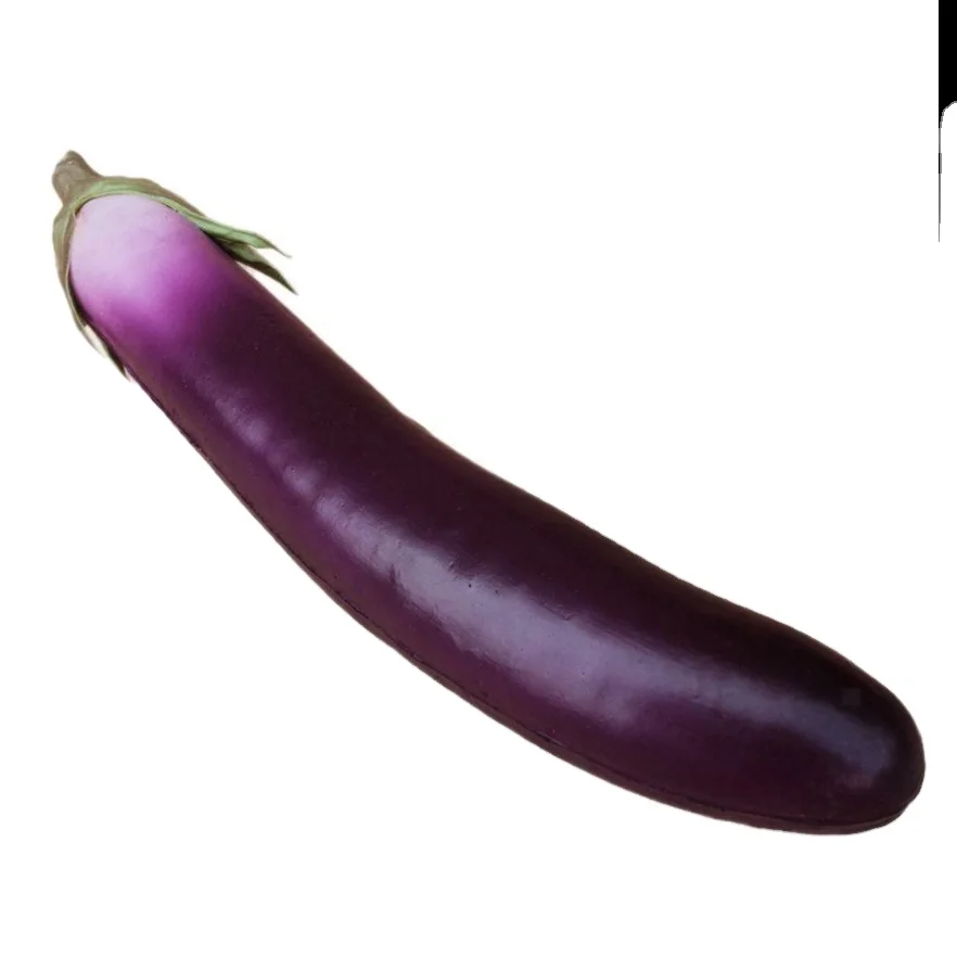 Искусственные баклажаны для овощей Реалистичная полиуретановая имитация